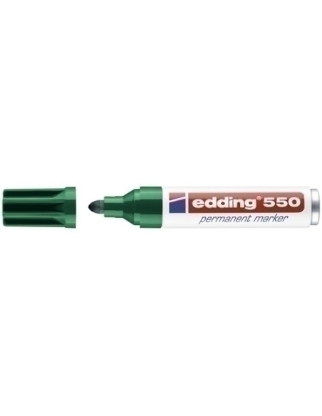MARCADOR PERMANENTE EDDING  550 CONICO VERDE
