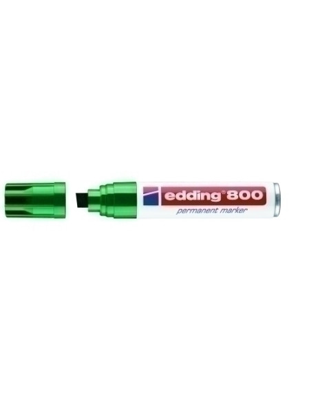 MARCADOR PERMANENTE EDDING  800 BISELADO VERDE