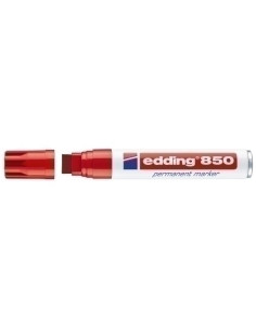 MARCADOR PERMANENTE EDDING  850 BISELADO ROJO