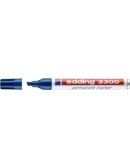 MARCADOR PERMANENTE EDDING 3300 BISELADO AZUL
