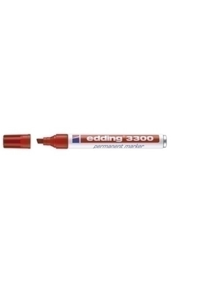 MARCADOR PERMANENTE EDDING 3300 BISELADO ROJO