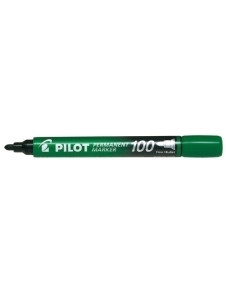 MARCADOR PERMANENTE PILOT MARKER SCA-100 CONICO 10 mm VERDE