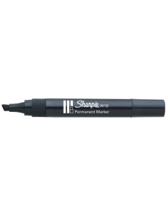 MARCADOR PERMANENTE SHARPIE  W10 BISELADO NEGRO