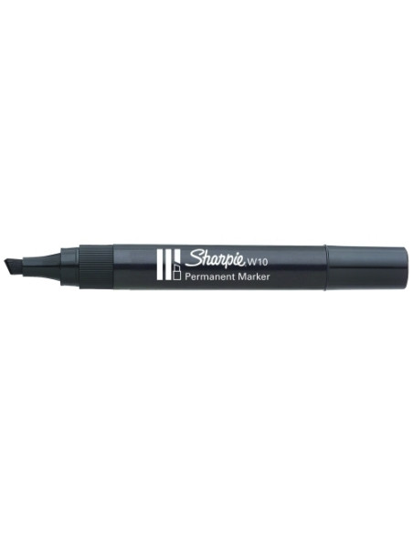 MARCADOR PERMANENTE SHARPIE  W10 BISELADO NEGRO