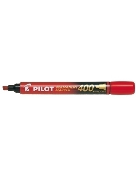 MARCADOR PERMANENTE PILOT MARKER SCA-400 BISELADO 40 mm ROJO