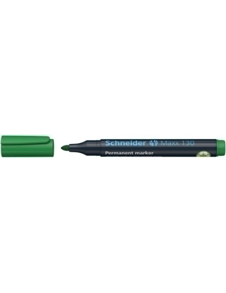 MARCADOR PERMANENTE SCHNEIDER MAXX 130 CONICO VERDE