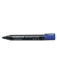 MARCADOR PERMANENTE STAEDTLER 350 LUMOCOLOR BISELADO AZUL