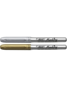 MARCADOR TOPACA PERM BIC MARKING COLOR GOLD&SILVER CAJA DE 12