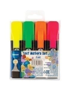 MARCADOR FLUOR CENTRUM SURTIDO ESTUCHE de 4