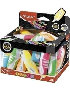 MARCADOR FLUOR MAPED FLUO PEPS SOFT MINI EXPOSITOR de 48