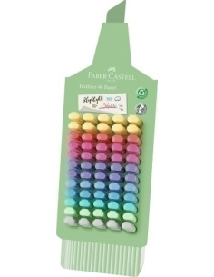 MARCADOR FLUOR FABER-CASTELL TEXTLINER 1546 PASTEL EXPOSITOR DE 60