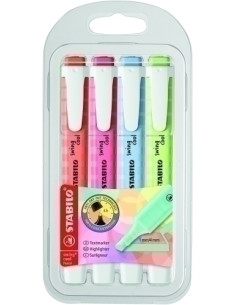 MARCADOR FLUOR STABILO SWING COOL PASTEL 111133140150 BOLSILLO SET de 4