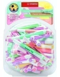 MARCADOR FLUOR STABILO SWING COOL PASTEL 275 BOMBONERA DE 100