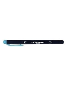 MARCADOR FLUOR TOMBOW MONO EDGE DOBLE PUNTA AZUL CIELO