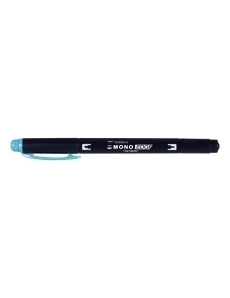 MARCADOR FLUOR TOMBOW MONO EDGE DOBLE PUNTA AZUL CIELO