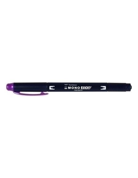 MARCADOR FLUOR TOMBOW MONO EDGE DOBLE PUNTA MORADO