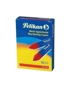 CERA MARCADORA PELIKAN BLANDA 772 ROJO CAJA de 12 701086