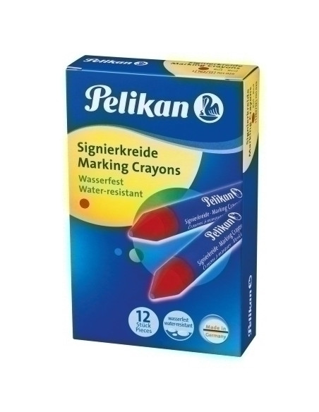 CERA MARCADORA PELIKAN DURA 762 ROJO CAJA de 12 701029