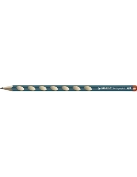 LAPIZ de GRAFITO STABILO EASY GRAPH S para DIESTROS PETROLEO - HB