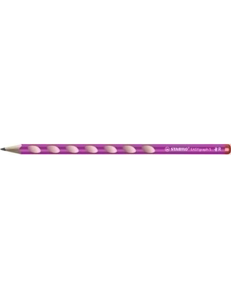 LAPIZ de GRAFITO STABILO EASY GRAPH S para DIESTROS ROSA - HB
