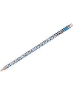 LAPIZ de GRAFITO CENTRUM TABLA DE MULTIPLICAR con GOMA HB