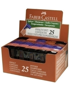 AFILALAPIZ FABER-CASTELL CON DEPOSITO EXPOSITOR DE 25
