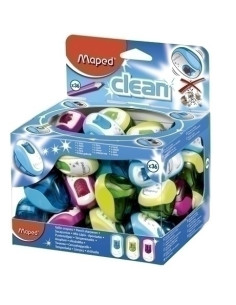 AFILALAPIZ MAPED CLEAN 1 ORIFICIO COLORES SURTIDO EXPOSITOR DE 36 UNIDADES