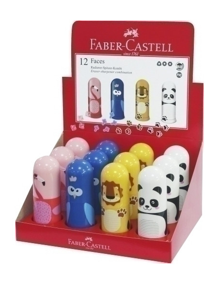 AFILABORRA FABER-CASTELL ANIMALES EXPOSITOR de 12