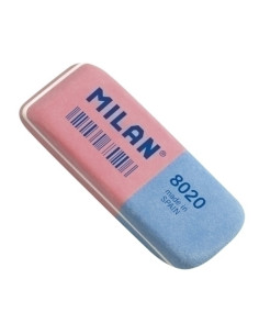 GOMA de BORRAR MILAN CAUCHO 8020 TINTA y LAPIZ  ud