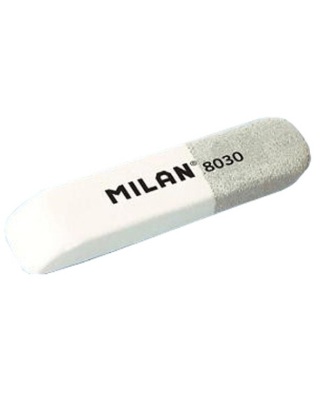 GOMA de BORRAR MILAN CAUCHO 8030 TINTA y LAPIZ  ud