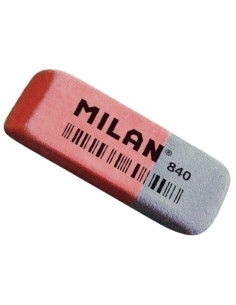 GOMA de BORRAR MILAN CAUCHO 840 TINTA y LAPIZ  ud