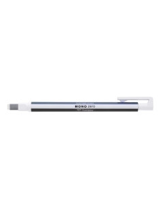 PORTAGOMAS TOMBOW MONO ZERO PUNTA RECTANGULAR 25x5 mm CUERPO BLANCOAZULNEGRO