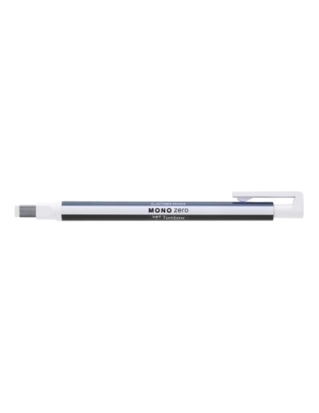 PORTAGOMAS TOMBOW MONO ZERO PUNTA RECTANGULAR 25x5 mm CUERPO BLANCOAZULNEGRO