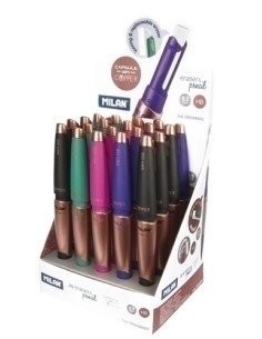 PORTAMINAS MILAN CAPSULE SLIM COPPER 05 mm EXPOSITOR de 20