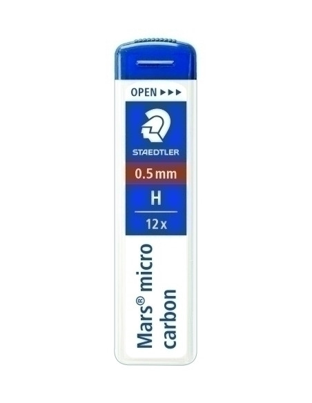 MINAS  STAEDTLER 250 MARS MICRO CARBON 05 - H TUBO de 12