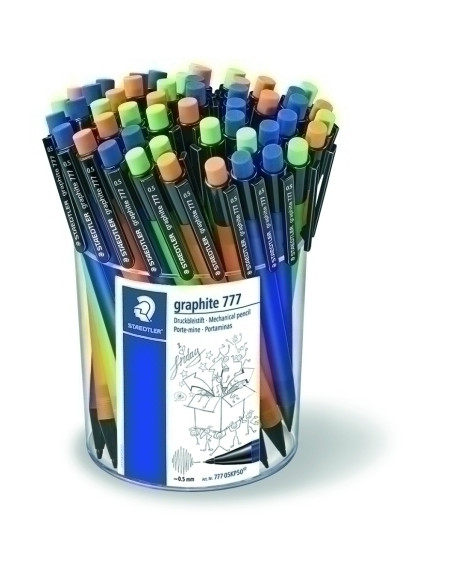 PORTAMINAS STAEDTLER 777 GRAPHITE 05 mm EXPOSITOR de 50