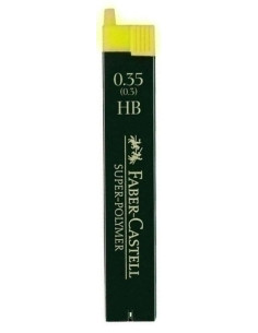 MINAS  FABER-CASTELL SUPERPOLYMER 035 - HB TUBO de 12