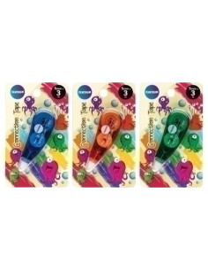 CORRECTOR CINTA CENTRUM 5 mm x 3 m COLORES SURTIDOS