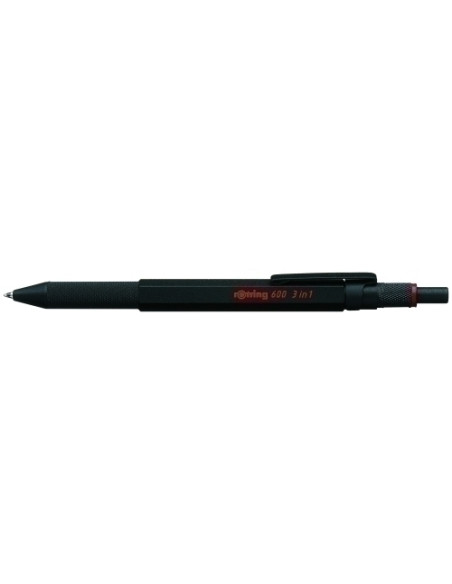BOLIGRAFO-MULTIFUNCION ROTRING 600 3 f NEGRO bolazul bolrojo y portam