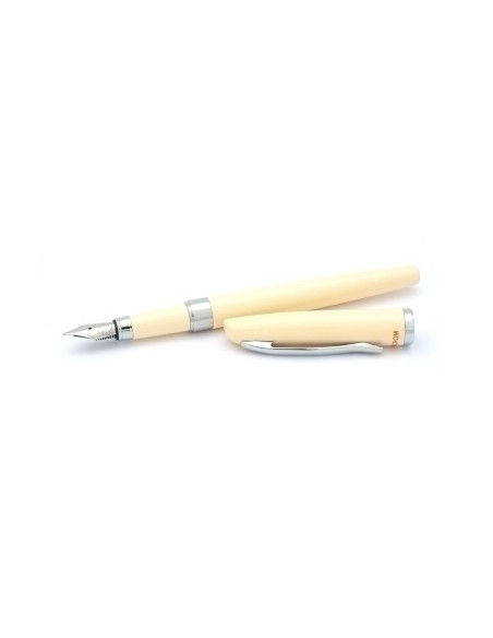 PLUMA INOXCROM PRIME VINTAGE METALICO LACADO BEIGE