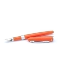 PLUMA INOXCROM PRIME VINTAGE METALICO LACADO TANGERINA