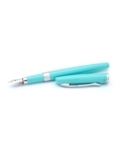 PLUMA INOXCROM PRIME VINTAGE METALICO LACADO TURQUESA