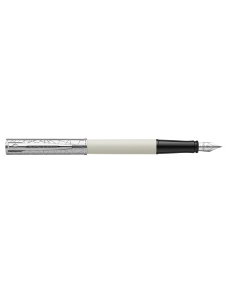 PLUMA WATERMAN ALLURE DELUXE LACA BLANCO CT F