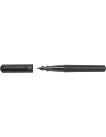 PLUMA FABER-CASTELL HEXO TRAZO MEDIO NEGRO MATE M
