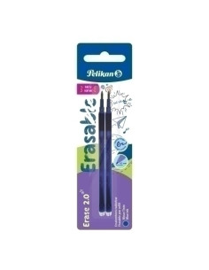 RECAMBIO PELIKAN ERASE 20 AZUL BLISTER de 2 9585001