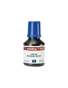 TINTA ROTULADOR EDDING FRASCO 30 ml T25 AZUL