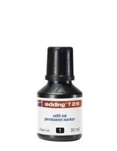 TINTA ROTULADOR EDDING FRASCO 30 ml T25 NEGRO