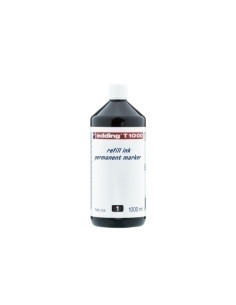 TINTA ROTULADOR EDDING FRASCO 1 litro T1000 NEGRO