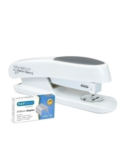 GRAPADORA RAPESCO ANTIBACTERIANO STING RAY 20h incluye 1000 grapas 246mm BLANCO