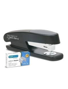 GRAPADORA RAPESCO ANTIBACTERIANO STING RAY 20h incluye 1000 grapas 246mm NEGRO